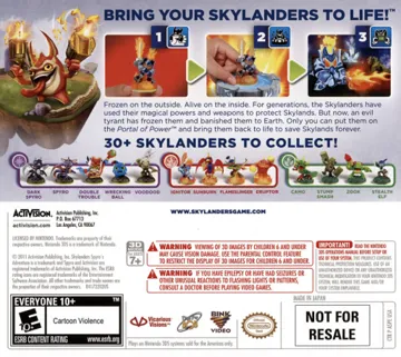 Skylanders.Spyros.Adventure.( Europe) box cover back